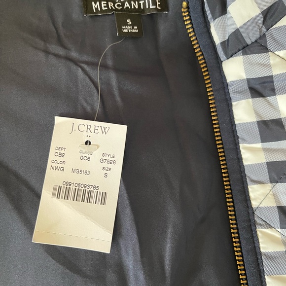 J. Crew Blue and white Vest women Brand New size small - Picture 3 of 3